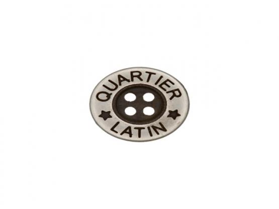 Knopf Quartier latin 16mm silber 