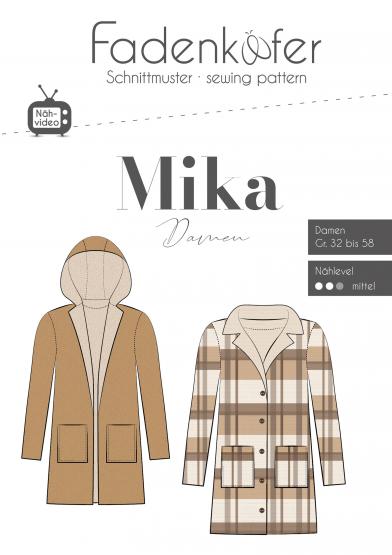 Papierschnittmuster Mika Damen Mantel 